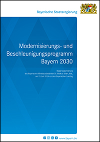 Link zur Publikation Modernisierungs- und Beschleunigungsprogramm Bayern 2030