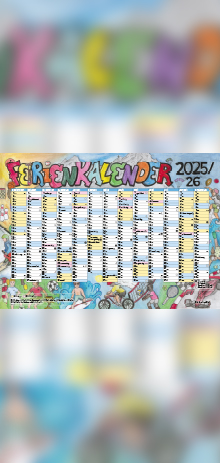 Link zur Publikation Ferienkalender 2025/26 - DIN A3