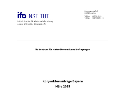 Detailansicht zu ifo Konjunkturtest Bayern