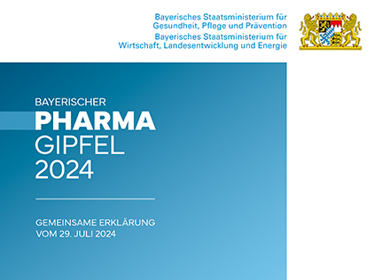 Detailansicht zu Bayerischer Pharmagipfel 2024 - Gemeinsame Erklärung vom 29. Juli 2024