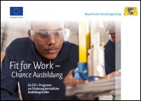 Link zur Publikation "Fit for Work - Chance Ausbildung": Förderung von betrieblichen Ausbildungsstellen