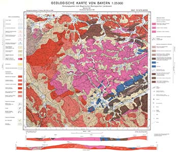 Produktbild 1 für den Artikel: Geologische Karte m. Erläuterung 1:25 000 5937 Fichtelberg