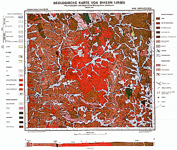 Produktbild 1 für den Artikel: Geologische Karte m. Erläuterung 1:25 000 6540 Oberviechtach
