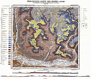 Produktbild 1 für den Artikel: Geologische Karte m. Erläuterung 1:25 000 6434 Hersbruck