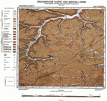 Produktbild 1 für den Artikel: Geologische Karte m. Erläuterung 1:25 000 6630 Heilsbronn