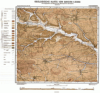 Produktbild 1 für den Artikel: Geologische Karte m. Erläuterung 1:25 000 6730 Windsbach
