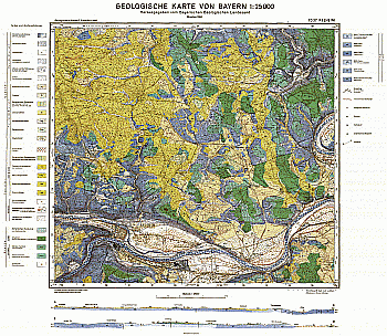 Produktbild 1 für den Artikel: Geologische Karte m. Erläuterung 1:25 000 7037 Kelheim