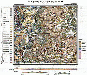 Produktbild 1 für den Artikel: Geologische Karte m. Erläuterung 1:25 000 6627 Rothenburg o. d. Tauber