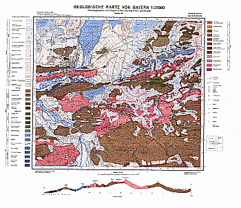 Produktbild 1 für den Artikel: Geologische Karte m. Erläuterung 1:25 000 8430 Füssen