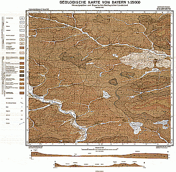 Produktbild 1 für den Artikel: Geologische Karte m. Erläuterung 1:25 000 6731 Abenberg