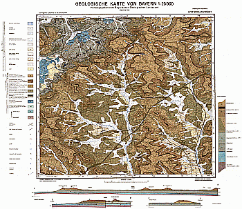 Produktbild 1 für den Artikel: Geologische Karte m. Erläuterung 1:25 000 6727 Schillingsfürst