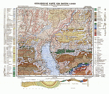 Produktbild 1 für den Artikel: Geologische Karte m. Erläuterung 1:25 000 8236 Tegernsee