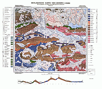 Produktbild 1 für den Artikel: Geologische Karte m. Erläuterung 1:25 000 8429 Pfronten