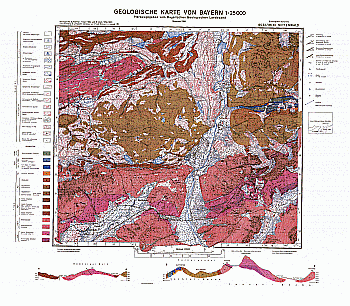Produktbild 1 für den Artikel: Geologische Karte m. Erläuterung 1:25 000 8533/8633 Mittenwald