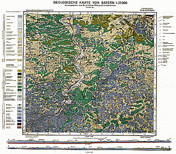 Produktbild 1 für den Artikel: Geologische Karte m. Erläuterung 1:25 000 6335 Auerbach