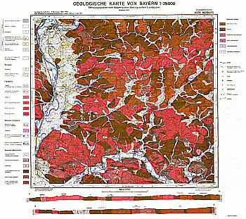 Produktbild 1 für den Artikel: Geologische Karte m. Erläuterung 1:25 000 6539 Nabburg
