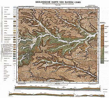 Produktbild 1 für den Artikel: Geologische Karte m. Erläuterung 1:25 000 6529 Markt Erlbach