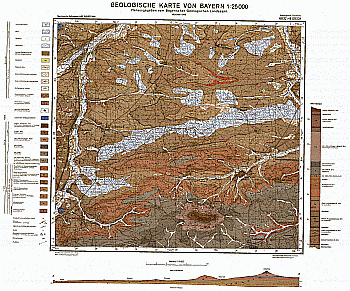 Produktbild 1 für den Artikel: Geologische Karte m. Erläuterung 1:25 000 6832 Heideck