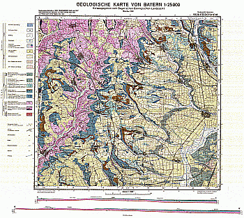 Produktbild 1 für den Artikel: Geologische Karte m. Erläuterung 1:25 000 5926 Geldersheim