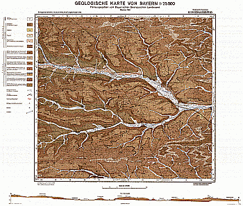 Produktbild 1 für den Artikel: Geologische Karte m. Erläuterung 1:25 000 6229 Schlüsselfeld