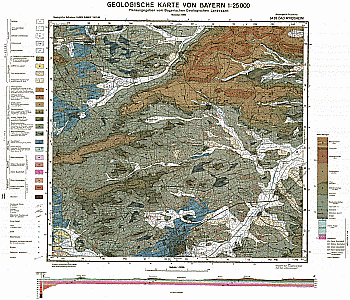 Produktbild 1 für den Artikel: Geologische Karte m. Erläuterung 1:25 000 6428 Bad Windsheim