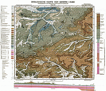 Produktbild 1 für den Artikel: Geologische Karte m. Erläuterung 1:25 000 6528 Marktbergel