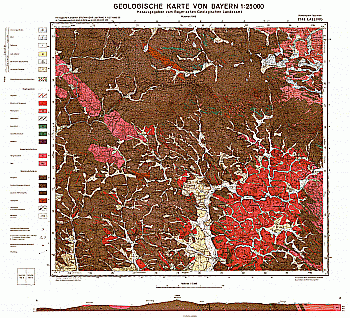 Produktbild 1 für den Artikel: Geologische Karte m. Erläuterung 1:25 000 7144 Lalling