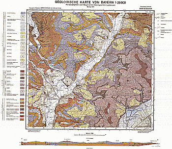 Produktbild 1 für den Artikel: Geologische Karte m. Erläuterung 1:25 000 5831 Seßlach
