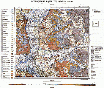 Produktbild 1 für den Artikel: Geologische Karte m. Erläuterung 1:25 000 6031 Bamberg Nord