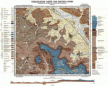 Produktbild 1 für den Artikel: Geologische Karte m. Erläuterung 1:25 000 6930 Heidenheim