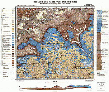 Produktbild 1 für den Artikel: Geologische Karte m. Erläuterung 1:25 000 6932 Nennslingen