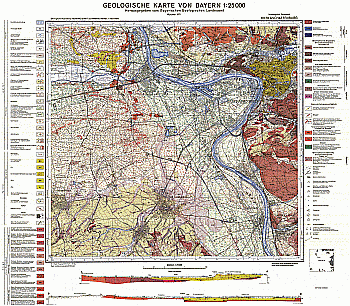 Produktbild 1 für den Artikel: Geologische Karte m. Erläuterung 1:25 000 6020 Aschaffenburg