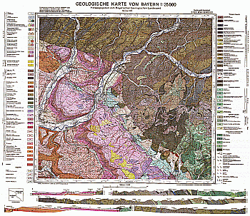 Produktbild 1 für den Artikel: Geologische Karte m. Erläuterung 1:25 000 5734 Wallenfels