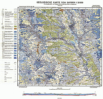 Produktbild 1 für den Artikel: Geologische Karte m. Erläuterung 1:25 000 6033 Hollfeld