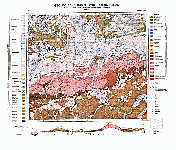 Produktbild 1 für den Artikel: Geologische Karte m. Erläuterung 1:25 000 8242 Inzell