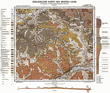 Produktbild 1 für den Artikel: Geologische Karte m. Erläuterung 1:25 000 6433 Lauf a. d. Pegnitz