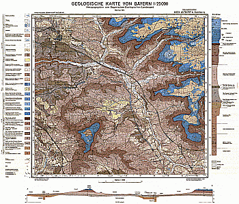 Produktbild 1 für den Artikel: Geologische Karte m. Erläuterung 1:25 000 6634 Altdorf b. Nürnberg
