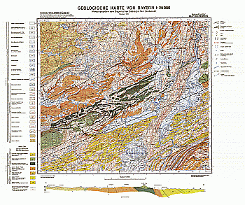 Produktbild 1 für den Artikel: Geologische Karte m. Erläuterung 1:25 000 8327 Buchenberg