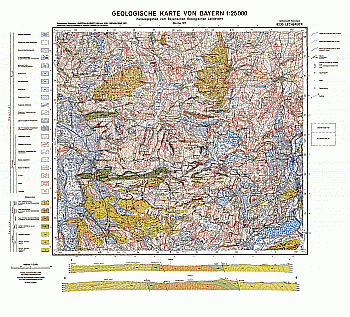 Produktbild 1 für den Artikel: Geologische Karte m. Erläuterung 1:25 000 8230 Lechbruck
