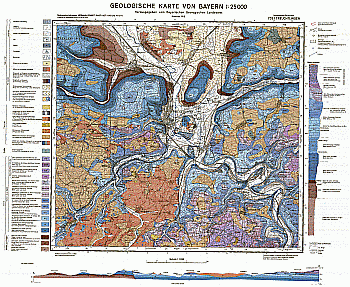 Produktbild 1 für den Artikel: Geologische Karte m. Erläuterung 1:25 000 7031 Treuchtlingen
