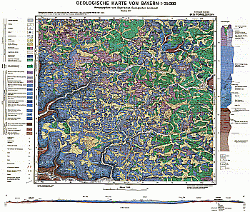 Produktbild 1 für den Artikel: Geologische Karte 1:25 000 6435 Pommelsbrunn