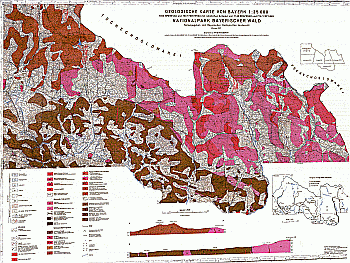 Produktbild 1 für den Artikel: Geologische Karte 1:25 000 7046/7047 Spiegelau/Finsterau (Nationalpark Bayerischer Wald)