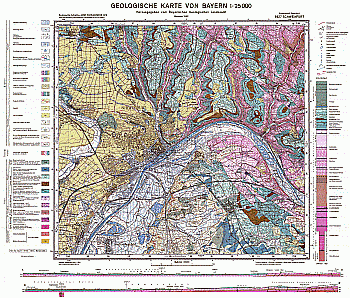Produktbild 1 für den Artikel: Geologische Karte 1:25 000 5927 Schweinfurt