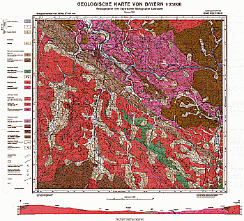 Produktbild 1 für den Artikel: Geologische Karte 1:25 000 6943 Viechtach