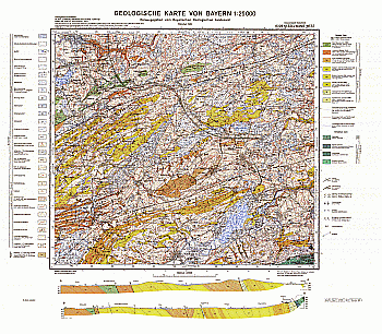 Produktbild 1 für den Artikel: Geologische Karte 1:25 000 8328 Nesselwang West