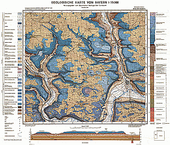 Produktbild 1 für den Artikel: Geologische Karte 1:25 000 6934 Beilngries