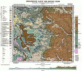 Produktbild 1 für den Artikel: Geologische Karte 1:25 000 6128 Ebrach
