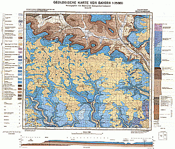 Produktbild 1 für den Artikel: Geologische Karte 1:25 000 6933 Thalmässing