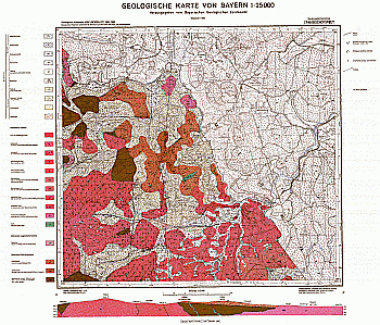 Produktbild 1 für den Artikel: Geologische Karte 1:25 000 7148 Bischofsreut