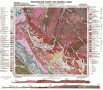 Produktbild 1 für den Artikel: Geologische Karte 1:25 000 6036 Weidenberg